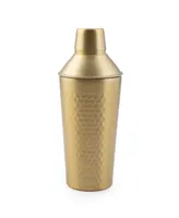 Thirstystone by Cambridge Champagne Gold Faceted Cocktail Shaker