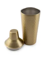 Thirstystone by Cambridge Champagne Gold Faceted Cocktail Shaker