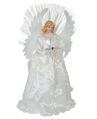 Kurt Adler 16" Fiber Optic Angel Tree Topper