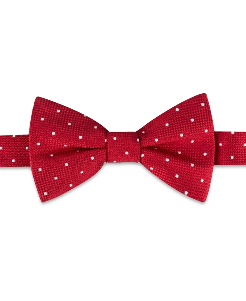 Tommy Hilfiger Men's Metcalf Dot Bow Tie & Tipped Pocket Square Set