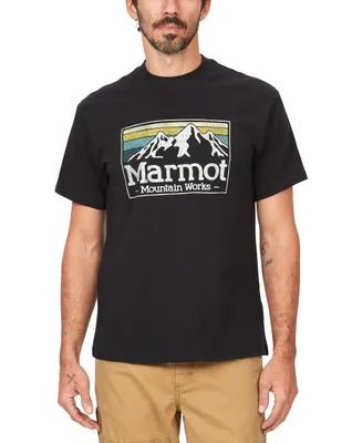 Marmot Men's Mountain Works Gradient Logo Graphic Short-Sleeve T-Shirt