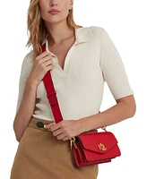 Lauren Ralph Small Leather Tayler Convertible Crossbody Bag