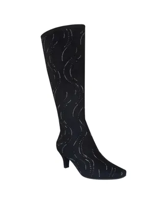 Impo Women's Namora Bling Stretch Knee High Dress Boots