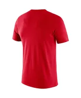 Men's Nike Red Georgia Bulldogs Baseball Logo Stack Legend Performance T-shirt