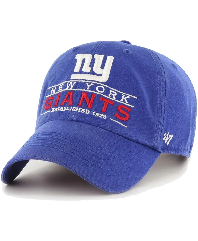 Men's '47 Timber Blue New York Giants Clean Up Adjustable Hat