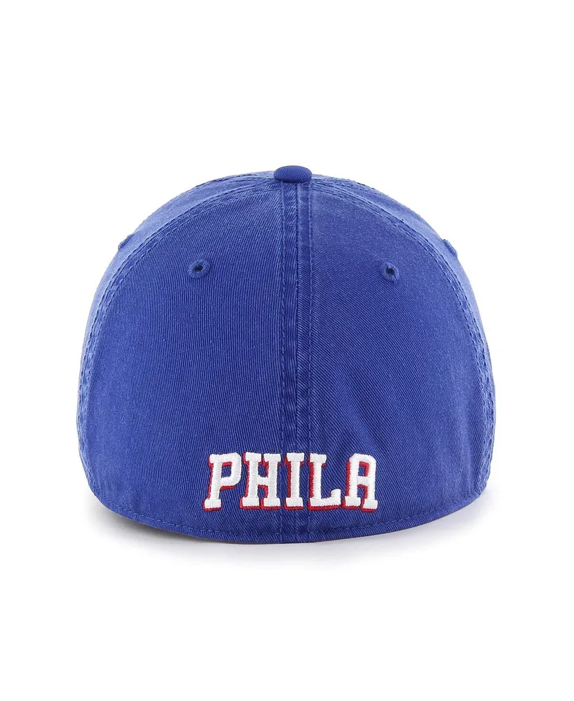 Men's '47 Brand Royal Philadelphia 76ers Classic Franchise Flex Hat