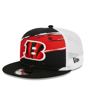 Men's New Era Black Cincinnati Bengals Tear Trucker 9FIFTY Snapback Hat