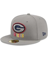 Men's New Era Gray Green Bay Packers Color Pack 59FIFTY Fitted Hat