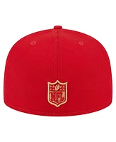 Men's New Era Scarlet San Francisco 49ers Main 59FIFTY Fitted Hat