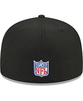 Men's New Era Black Atlanta Falcons Throwback Main 59FIFTY Fitted Hat