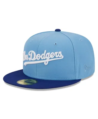 Men's New Era Light Blue Los Angeles Dodgers Cooperstown Collection Retro City 59FIFTY Fitted Hat