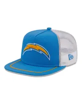 Men's New Era Powder Blue, White Los Angeles Chargers Original Classic Golfer Adjustable Hat