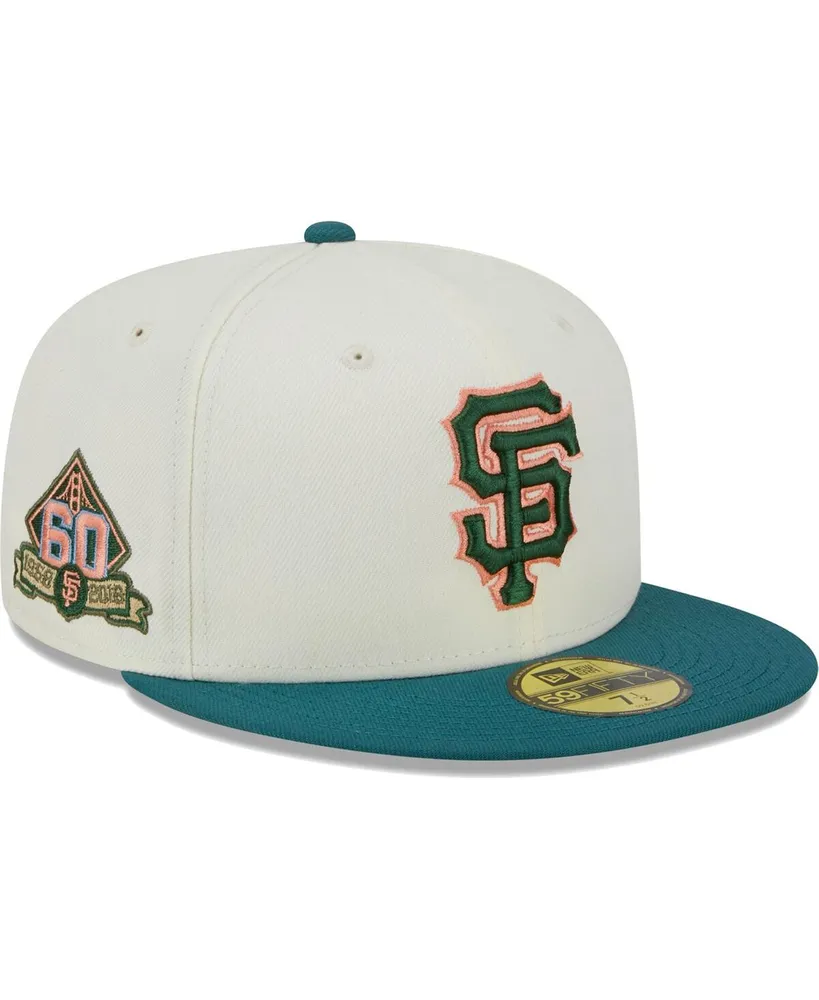 Men's New Era Cream San Francisco Giants Chrome Camel Rust Undervisor 59FIFTY Fitted Hat