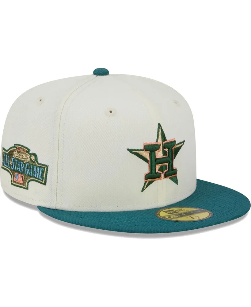 Oakland Athletics New Era Chrome Evergreen 59FIFTY Fitted Hat - Cream