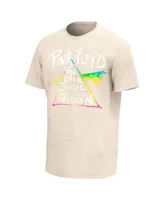 Men's Tan Pink Floyd Bleach Washed Graphic T-shirt