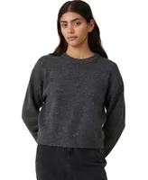 Cotton On Women's Everything Crew Neck Pullover Sweater