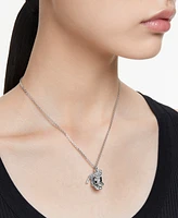 Swarovski Silver-Tone Disney Donald Duck Crystal Pendant Necklace, 16-1/2" + 3" extender