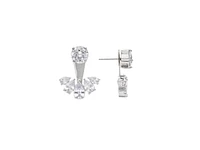 Rivka Friedman Cubic Zirconia Front-Back Earrings