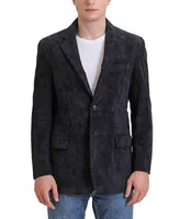 Bgsd Men Grant 2-Button Suede Leather Blazer