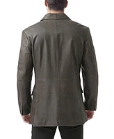 Bgsd Men Mark Three-Button Distressed Leather Blazer