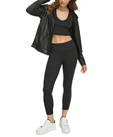 Dkny Sport Women's High-Waist Logo Tape Leggings