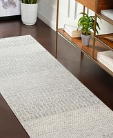 Livabliss Monaco Moc- 2'7" x 7'3" Area Rug