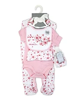 Rock-a-Bye Baby Boutique Girls Layette Gift Bag Set