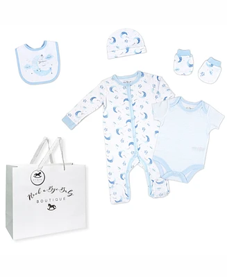 Rock-a-Bye Baby Boutique Boys Layette Gift Bag Set