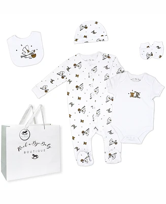 Rock-a-Bye Baby Boutique Boys or Girls Layette Gift Bag Set