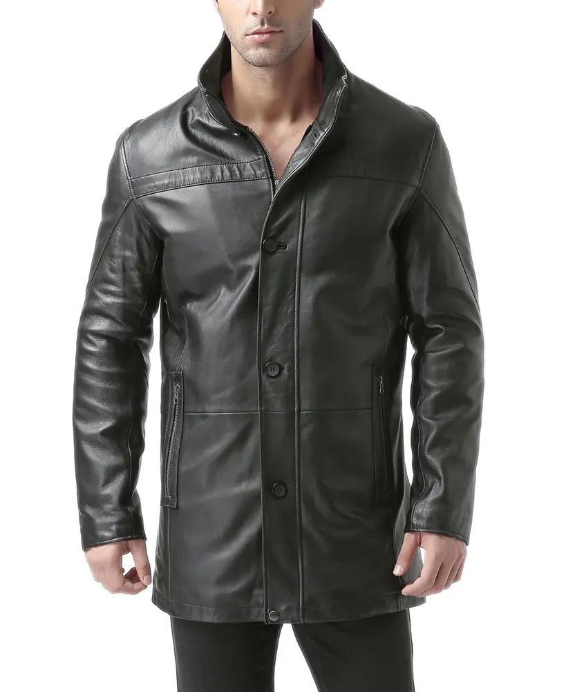 Bgsd Men Chad Leather Car Coat