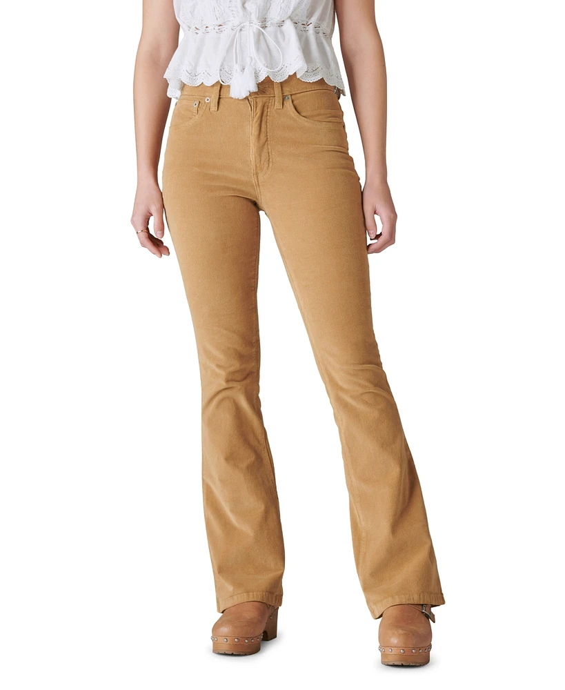 Lucky Brand Women's High Rise Corduroy Stevie Flare Pants