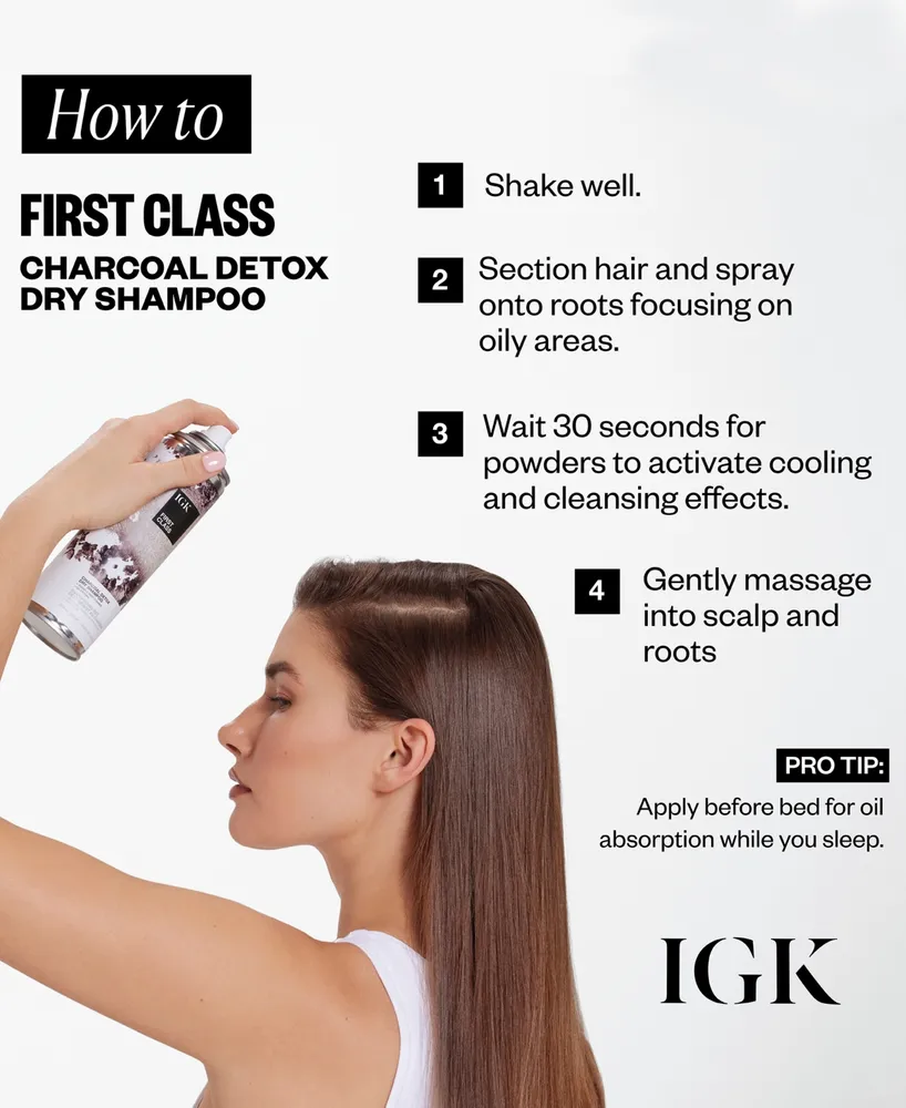 Igk Hair First Class Charcoal Detox Dry Shampoo