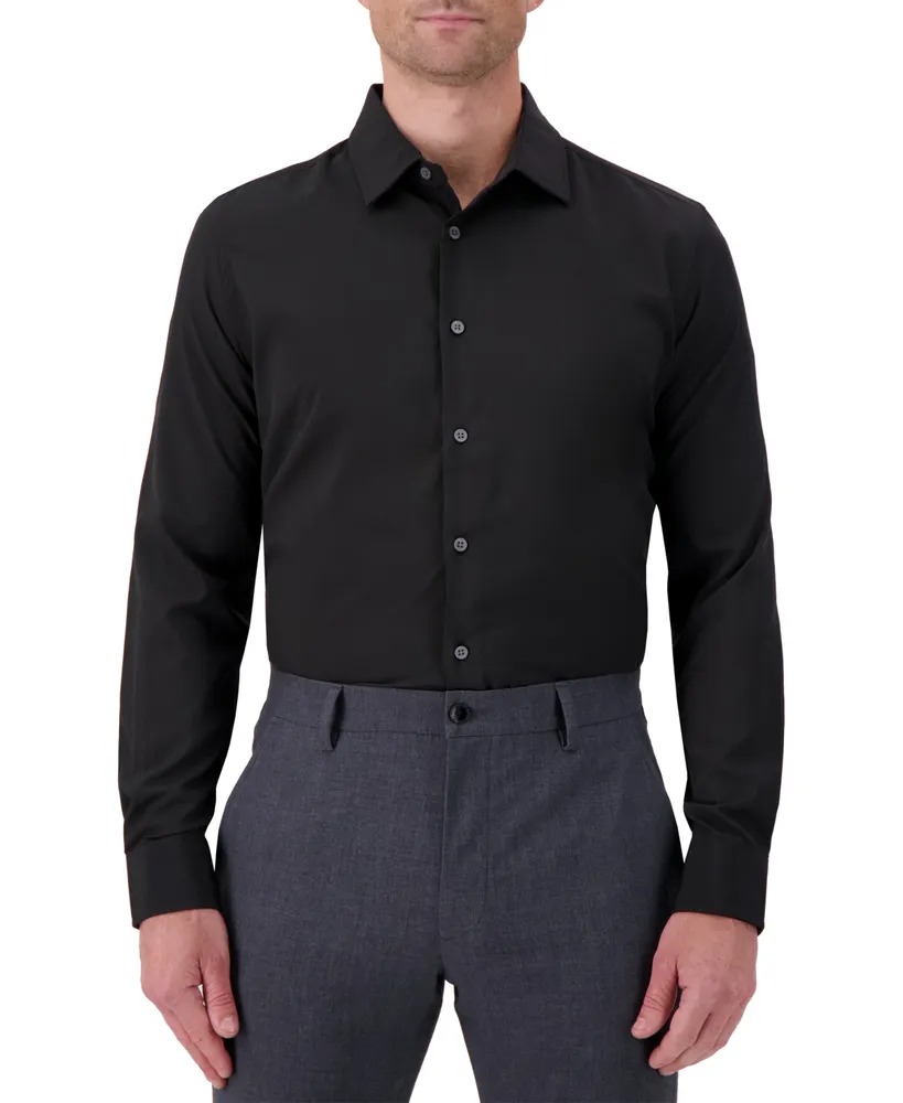 Report Collection Men's Slim-Fit Solid Woven Shirt