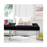 Safavieh First Comes Love 12" x 18" Pillow