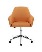 Home Office Chair, Swivel Adjustable Task Chair Executive Accent Chair with Soft Seat