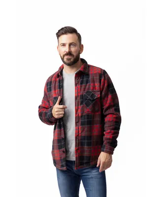 Heat Holders Men's Jax Long Sleeve Plaid Shirt Jacket