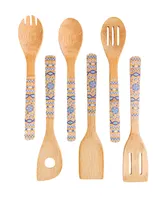 BergHOFF Bamboo 10 Piece Patterned Utensil Set