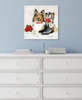 Empire Art Direct "Collie" Unframed Free Floating Tempered Glass Panel Graphic Dog Wall Art Print 20" x 20", 20" x 20" x 0.2" - Multi