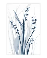 Empire Art Direct "Radiant Blues 2" Frameless Free Floating Tempered Glass Panel Graphic Wall Art, 48" x 32" x 0.2"