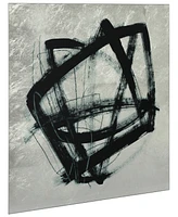 Empire Art Direct "Tessellation Iii" Reverse Printed Tempered Glass with Silver-Tone Leaf, 24" x 24" x 0.2"