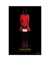 Empire Art Direct "V Fashion Red Look" Frameless Free Floating Reverse Printed Tempered Glass Wall Art, 48" x 32" x 0.2"