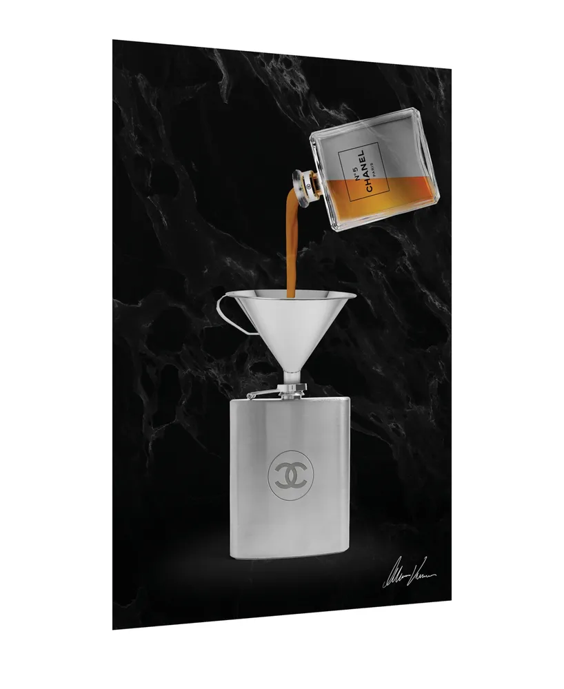 Empire Art Direct "Coco Lavish Libations" Frameless Free Floating Tempered Glass Panel Graphic Wall Art, 24" x 36" x 0.2"