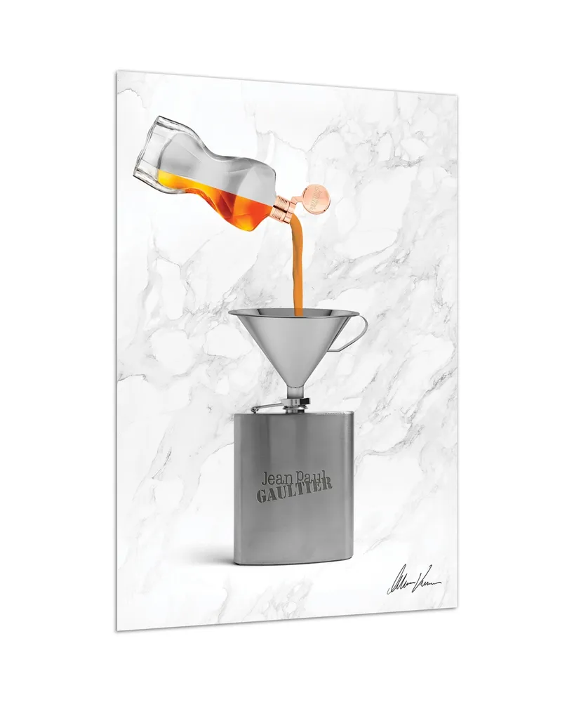 Empire Art Direct "Gaultier Liquid" Frameless Free Floating Tempered Glass Panel Graphic Wall Art, 24" x 36" x 0.2"