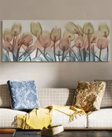 Empire Art Direct "Spring Blooms" Frameless Free Floating Tempered Glass Panel Graphic Wall Art, 24" x 63" x 0.2" - Multi