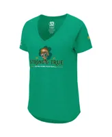 Women's Colosseum Green Notre Dame Fighting Irish 2021 The Shirt V-Neck T-shirt