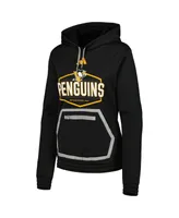 Women's adidas Black Pittsburgh Penguins Team Pullover Hoodie