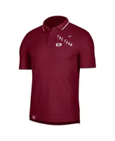 Men's Nike Cardinal Stanford Wordmark Performance Polo Shirt