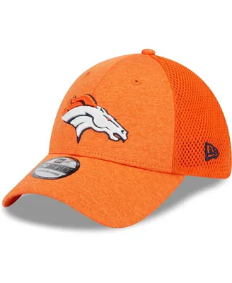 Men's New Era Orange Denver Broncos Stripe 39THIRTY Flex Hat