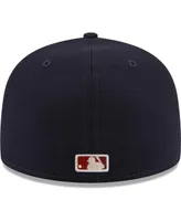 Men's New Era Navy Cleveland Guardians Meteor 59FIFTY Fitted Hat