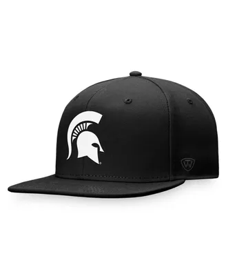 Men's Top of the World Black Michigan State Spartans Dusk Flex Hat